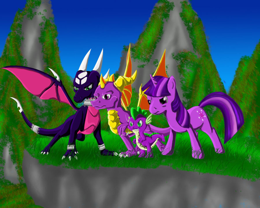 #95243 - artist:jadmcirr, crossover, cynder, safe, spike 