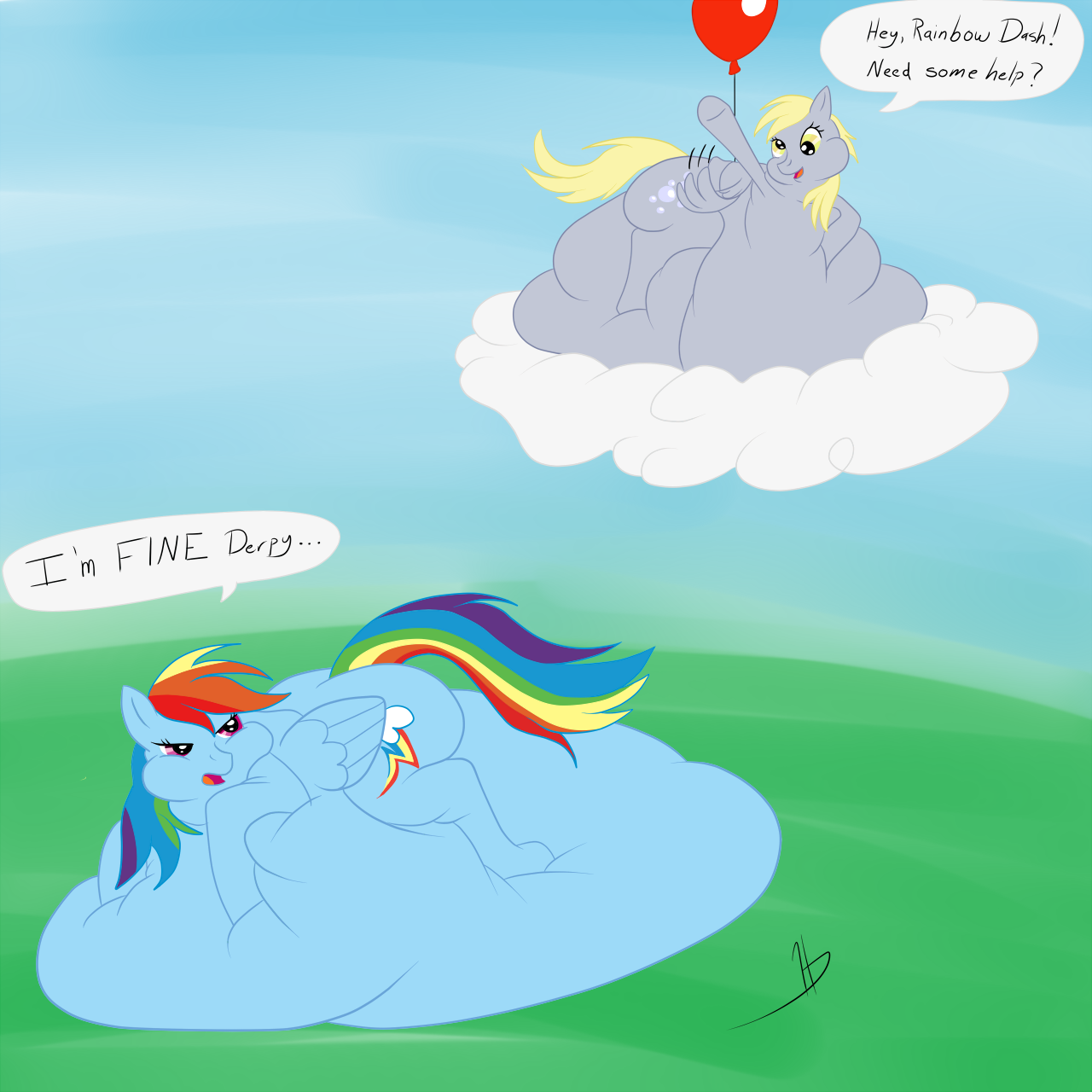 #102293 - questionable, artist:hungryjackal, derpy hooves, rainbow dash ...