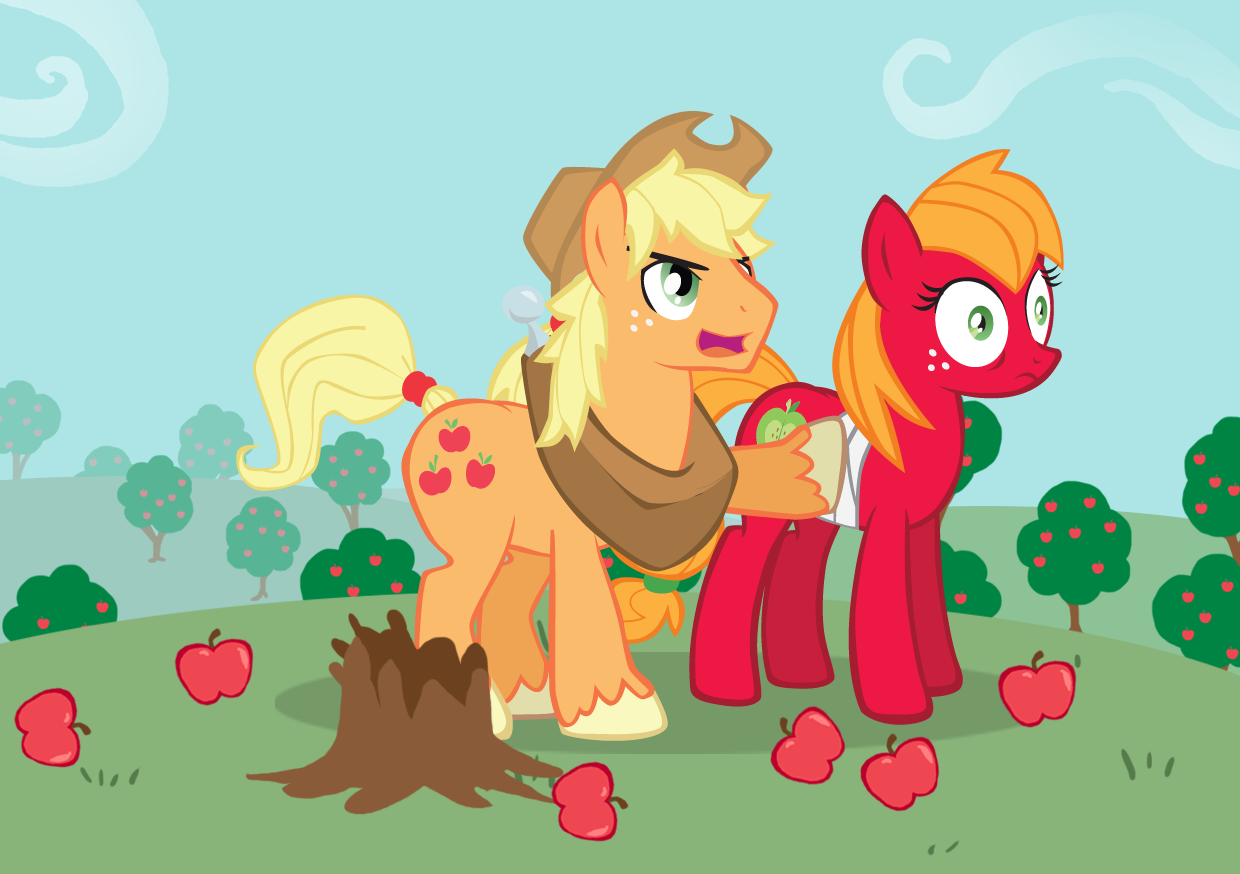#107940 - safe, artist:trotsworth, applejack, big macintosh, applebuck ...