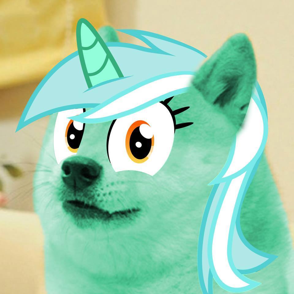 Doge Female #454301 - safe, artist:rayscratch, edit, lyra heartstrings, doge ...