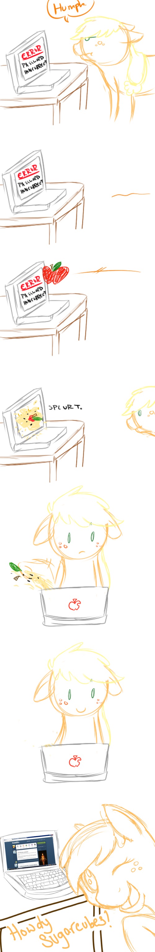 #456322 - safe, applejack, ask ol applejack, apple, ask, computer ...