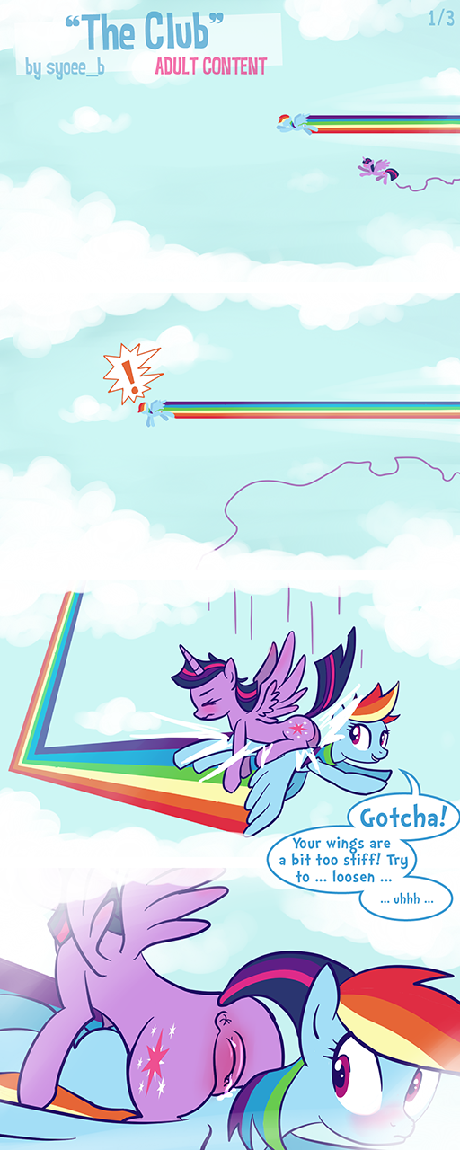 Rainbow Dash And Twilight Porn - 484816 - alicorn, artist:syoee b, catching, cloud, cloudy ...