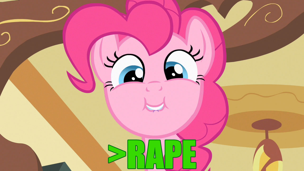 #468425 - questionable, pinkie pie, :i, >rape, faic, female, grin, lip ...
