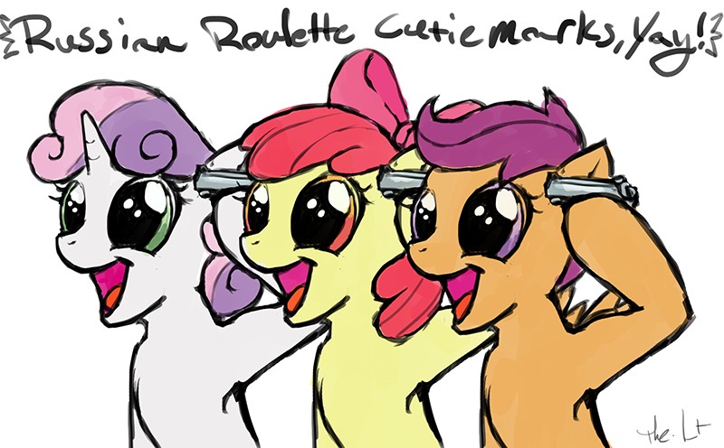 [Official!] Project Horizons Comment Crew Chat thread. - Page 17 488334__scootaloo_apple+bloom_sweetie+belle_grimdark_cutie+mark+crusaders_gun_this+will+end+in+tears_pistol_this+will+end+in+tears+andor+death_russian+roulette