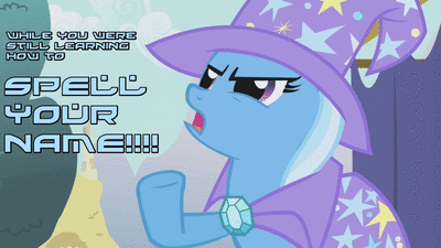 310562__safe_meme_animated_trixie_text_n