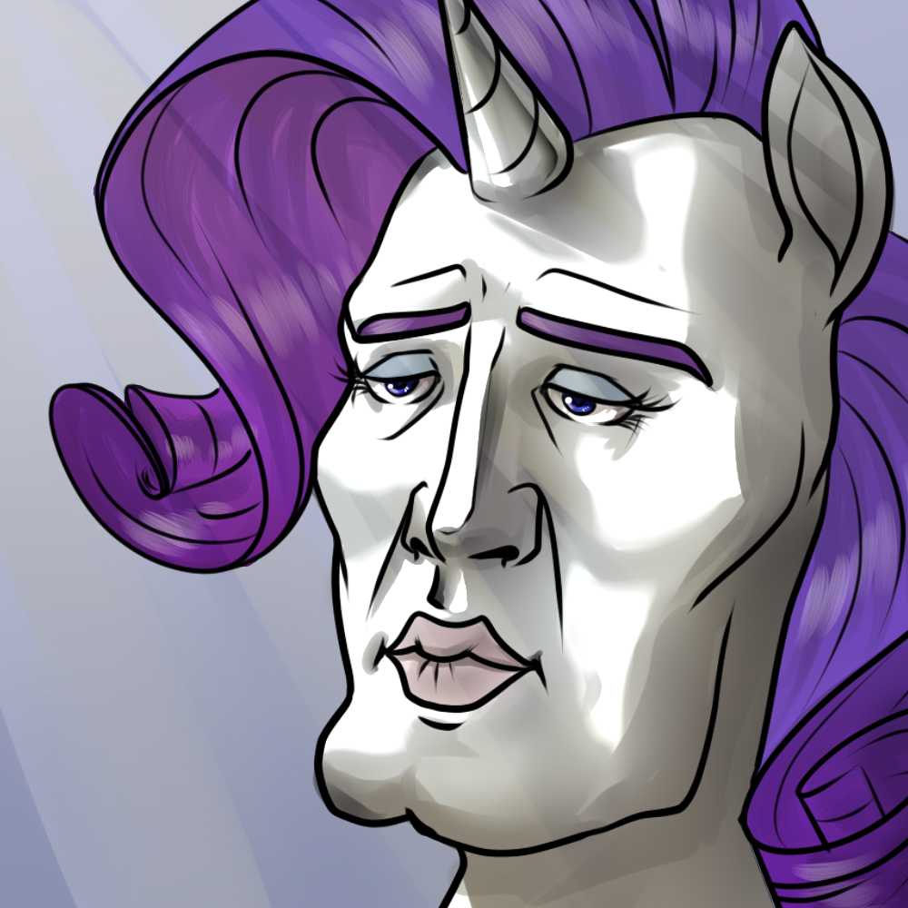 331058__safe_solo_rarity_spongebob+squarepants_artist-colon-lemondevil_biporarity_handsome+squidward_the+two+faces+of+squidward_beautiful+creature.png