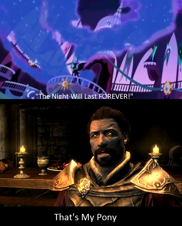 #352816 - dawnguard, lord harkon, meme, nightmare moon, safe, skyrim, that's my x, the elder ...