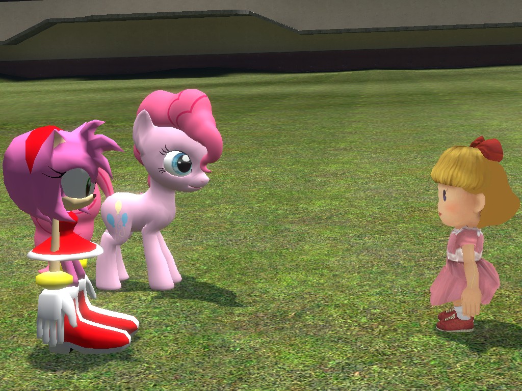 #342368 - artist needed, source needed, safe, pinkie pie, 3d, amy rose ...