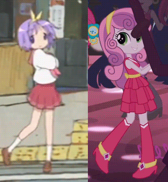 385521__safe_animated_sweetie+belle_equestria+girls_upvotes+galore_spoiler-colon-equestria+girls_dancing_comparison_anime_wall+of+faves.gif