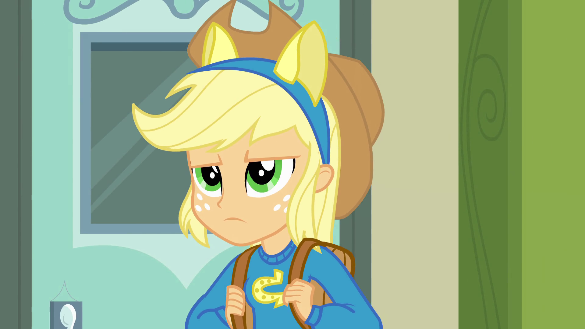 403604 Safe Screencap Applejack Equestria Girls Female Solo