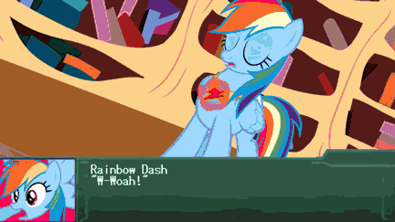 Rainbow Dash used friendship