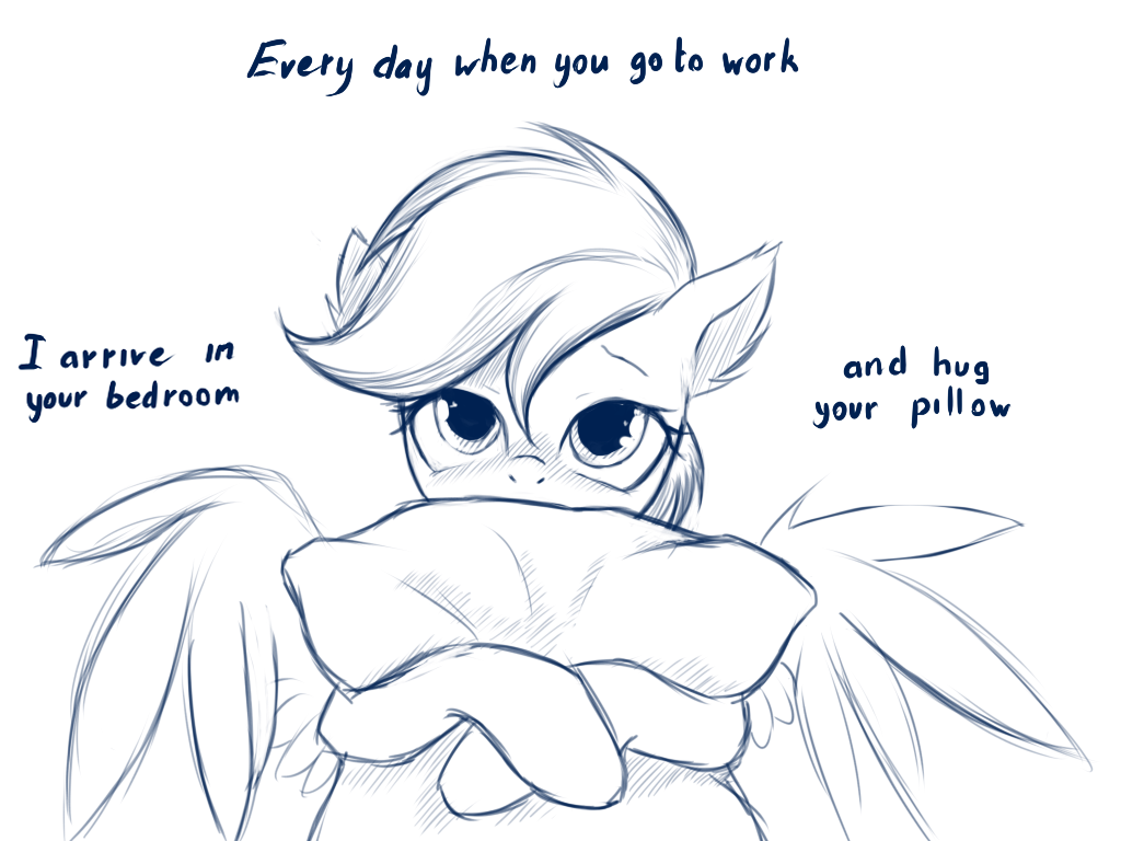 438435 Artist Rainbow Blushing Bronybait Creepy Rainbow Dash