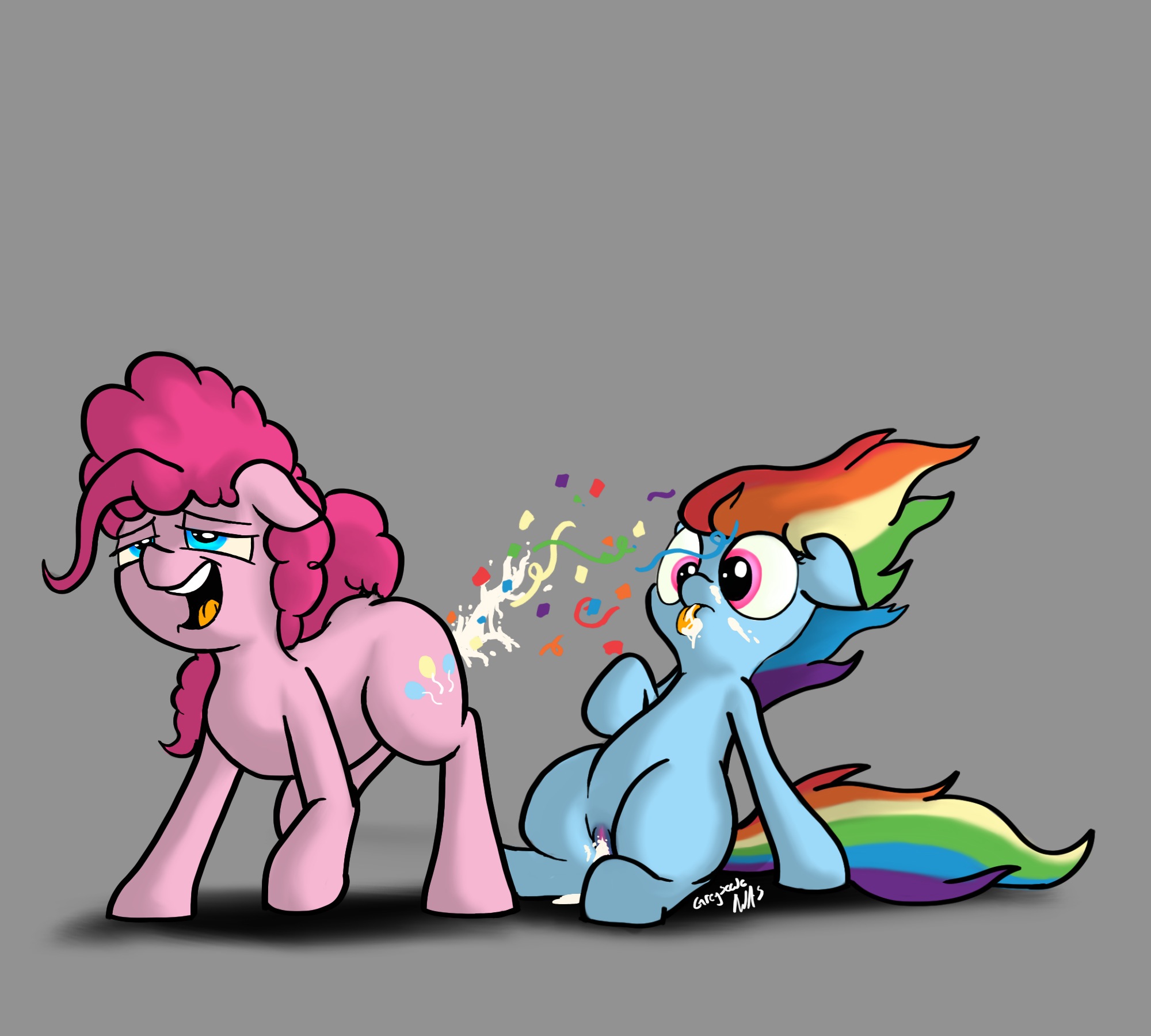 764075 Artistgreyscaleart Confetti Cumfetti Explicit Female