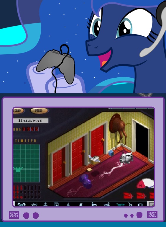 769740 safe, princess luna, gamer luna, g4, after dark games