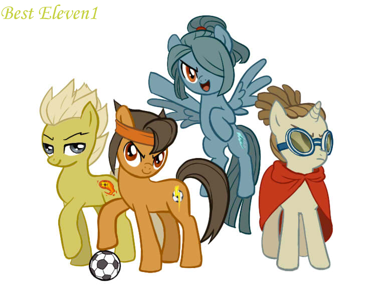559087__safe_ponified_pegasus_unicorn_earth+pony_cutie+mark_goggles_football_inazuma+eleven_soccer+ball