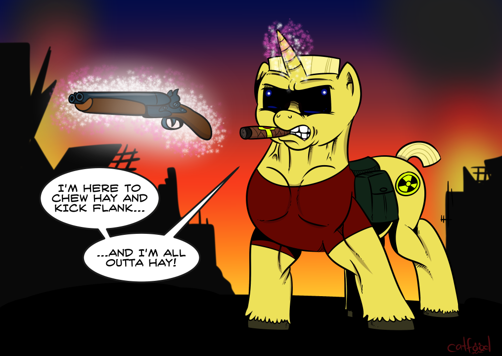 Safe Artist Catfood Mcfly Pony Duke Nukem Ponified Solo