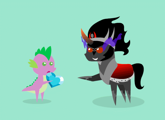 660102__safe_animated_spike_king+sombra_eating_pointy+ponies_crystal+heart_d-colon-_artist-colon-agrol_tasty+empire.gif