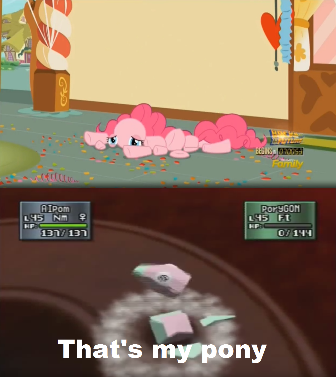 #1004205 - safe, screencap, pinkie pie, porygon, the one where pinkie ...