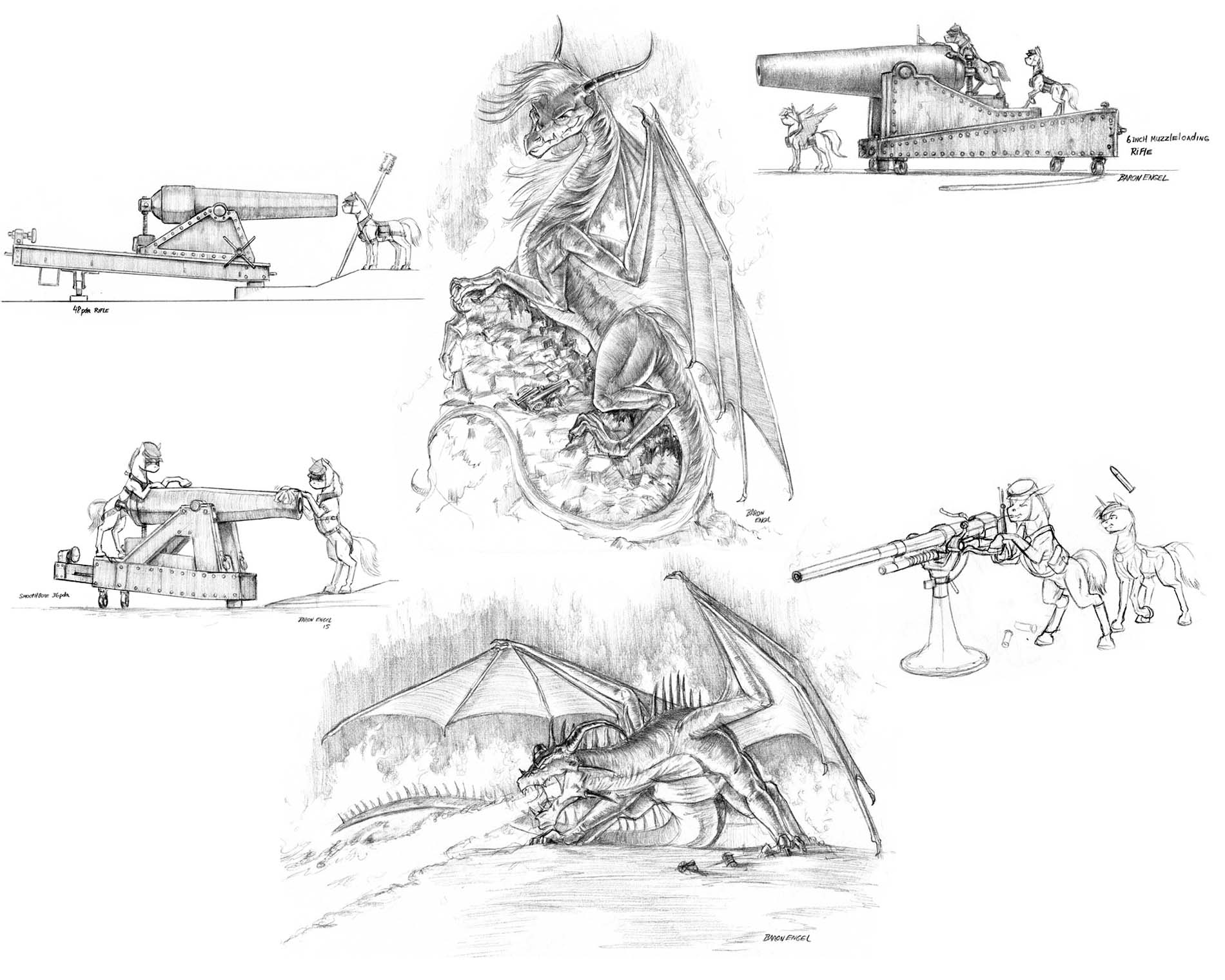 https://derpicdn.net/img/view/2015/10/25/1009452__safe_artist-colon-baron+engel_oc_oc+only_cannon_dragon_gun_monochrome_pencil+drawing_traditional+art_weapon.jpg
