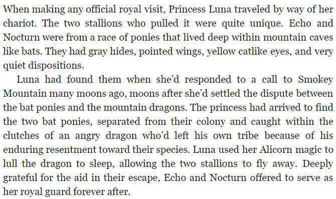 Need info on bat ponies for a fic I'm writing : r/mylittlepony