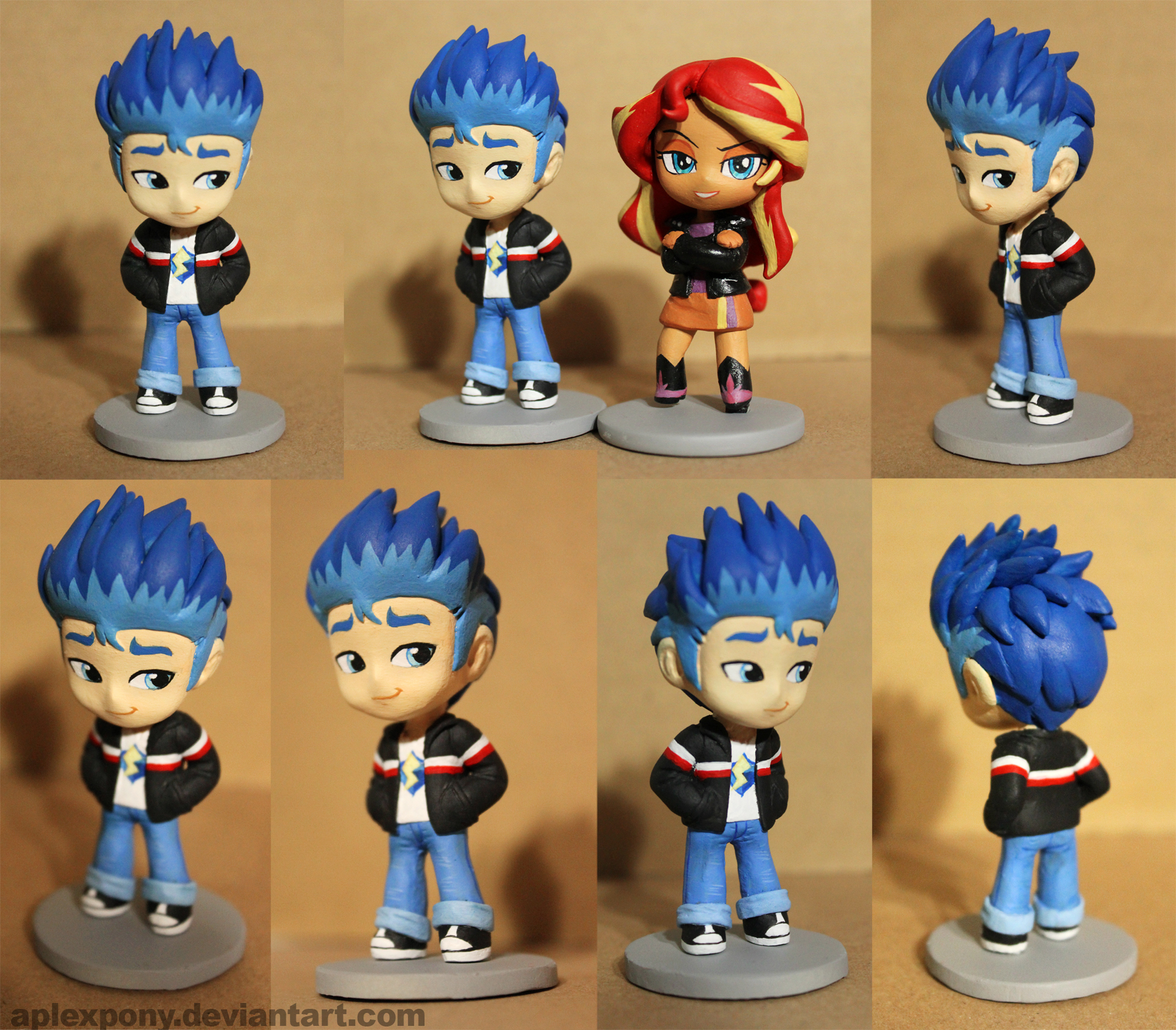 #850315 - safe, artist:aplexpony, flash sentry, sunset shimmer ...