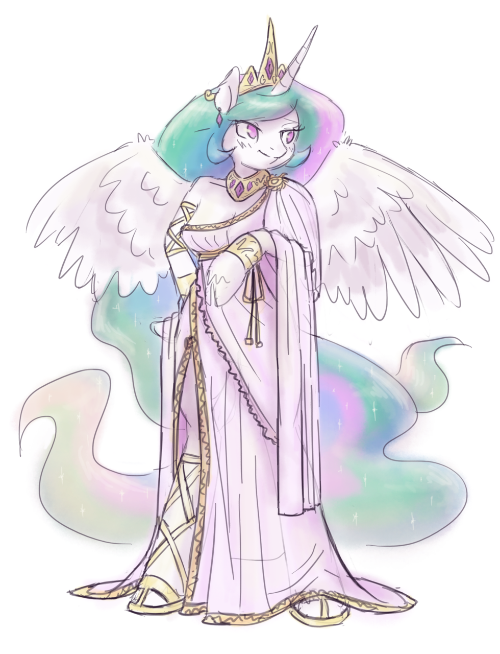 princess celestia anthro