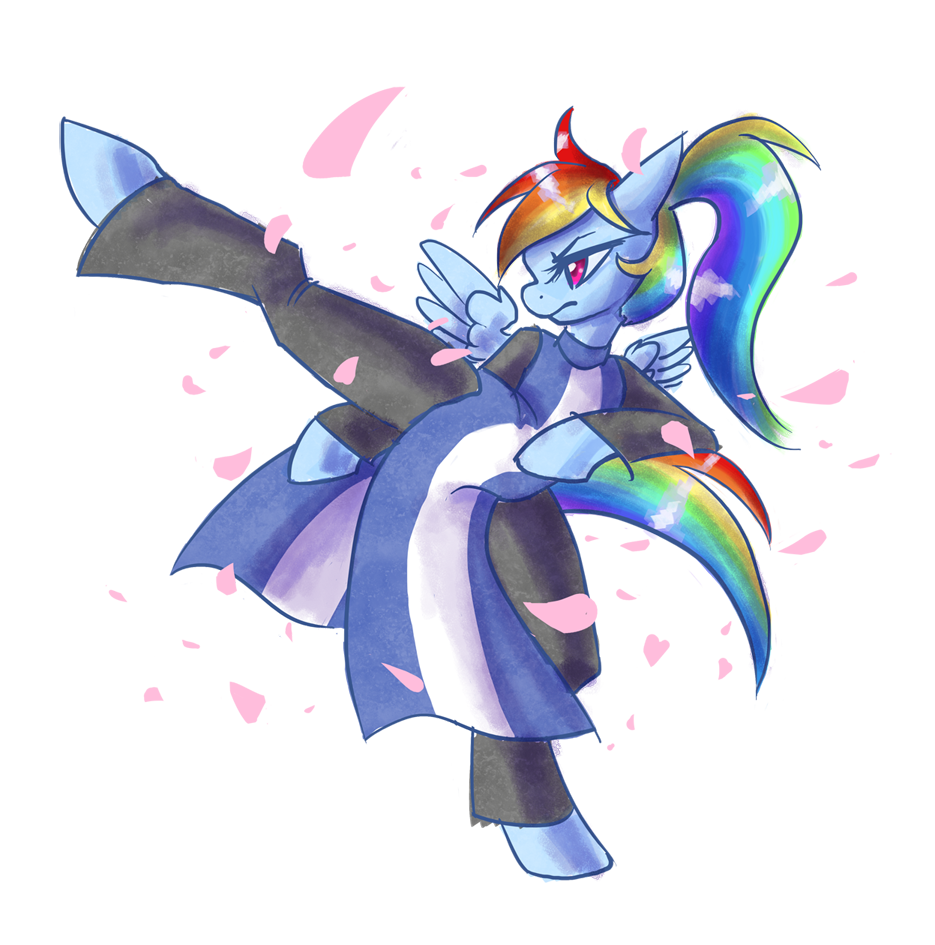 863019 Safe Artistthiefofcookies Rainbow Dash Anthro Cherry Blossoms Female Flexible