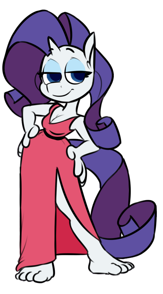 909016 Safe Artist Silverscarf Rarity Anthro Plantigrade Anthro