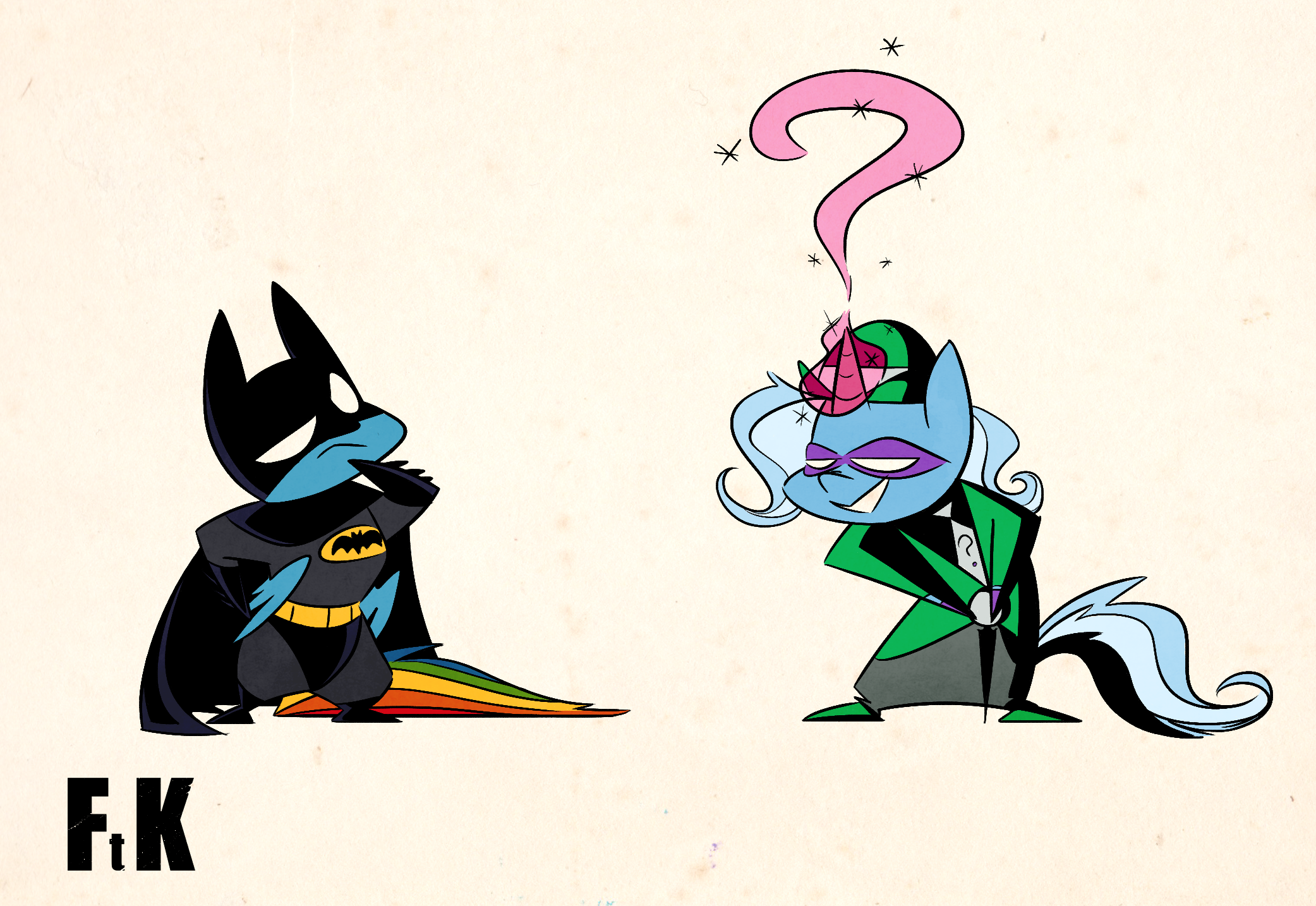 #959112 - safe, artist:fluttershythekind, rainbow dash, trixie, pony ...