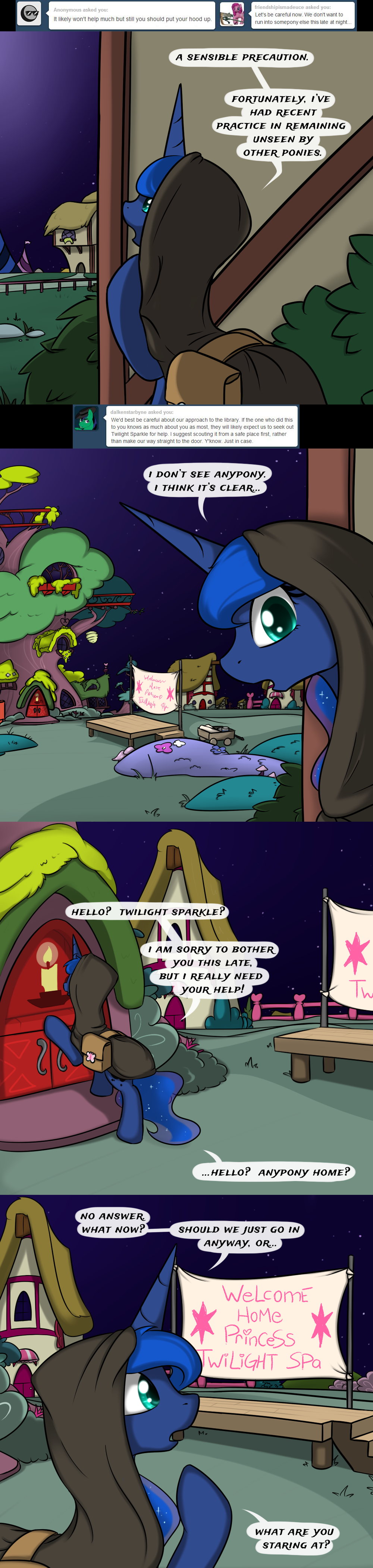 960839 Safe Artist Theparagon Princess Luna Hunted Luna Colored