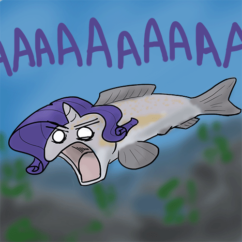 950053 safe, artistthekuto, rarity, fish, trout, ask raritrout