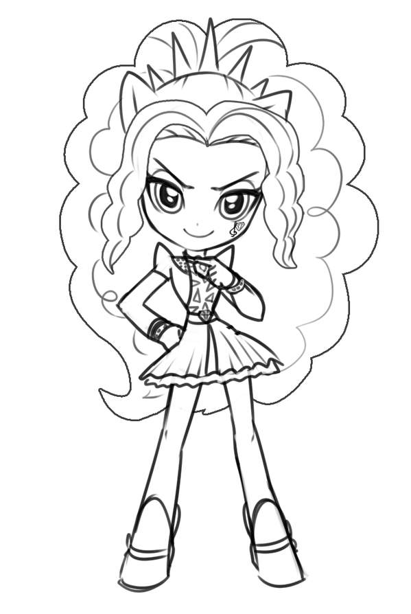 430 My Little Pony Adagio Dazzle Coloring Pages Pictures