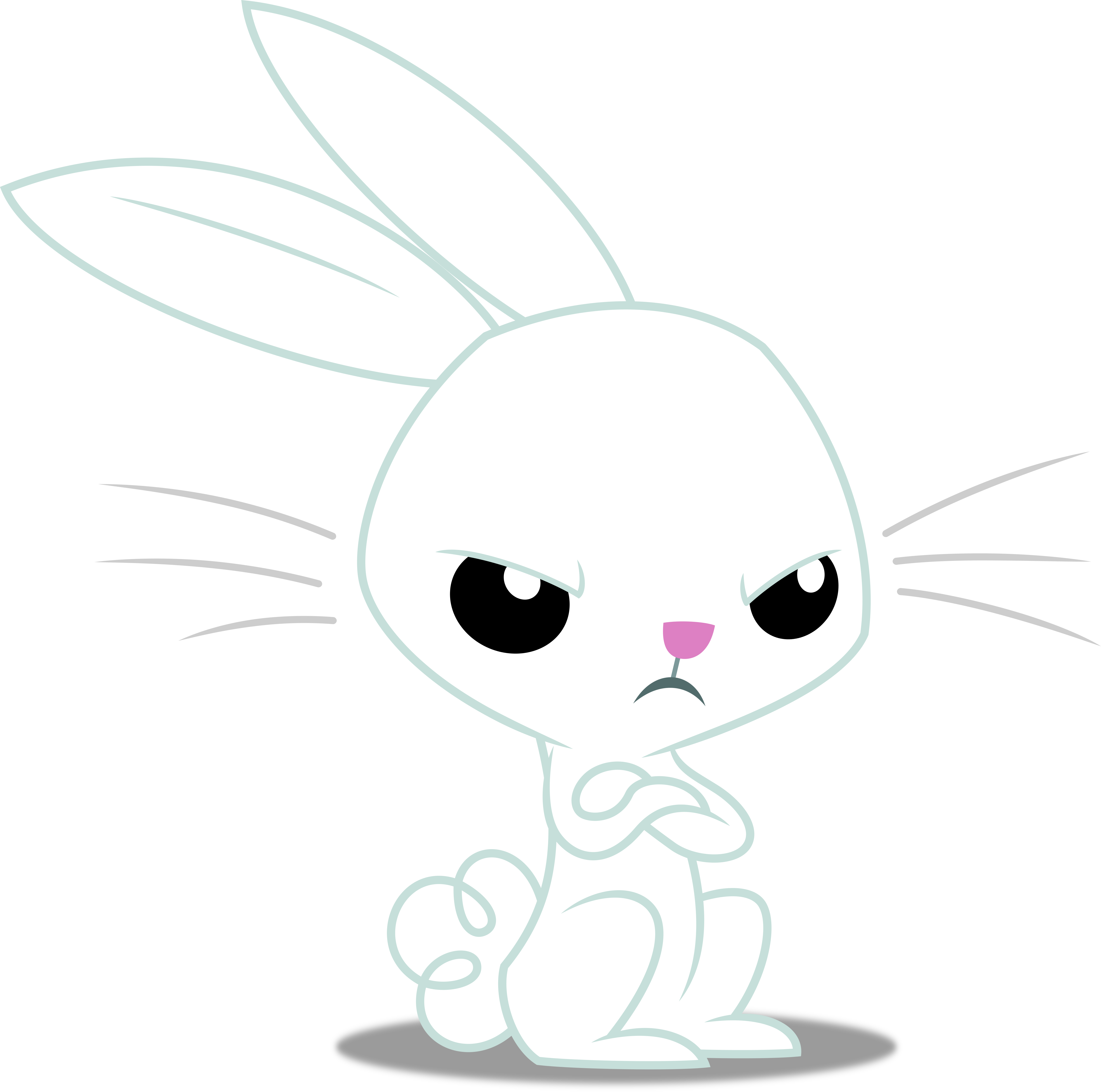 Unamused Rabbit #1070888 - safe, artist:dashiesparkle, angel bunny, rabbit, absurd ...