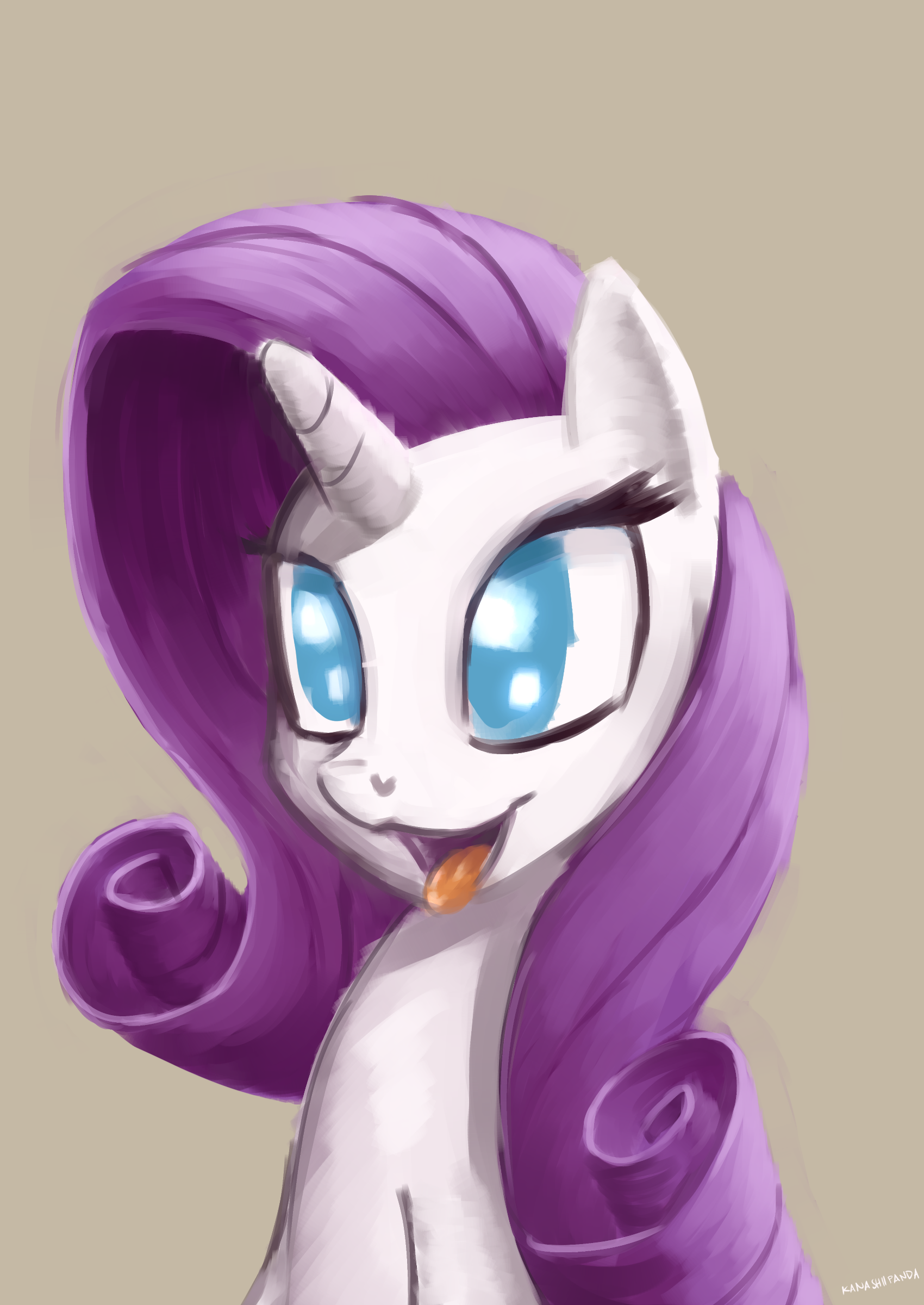 Lyra's magical diabetes inducing thread - Page 26 1072052__safe_solo_rarity_smiling_open+mouth_tongue+out_portrait_artist-colon-kanashiipanda