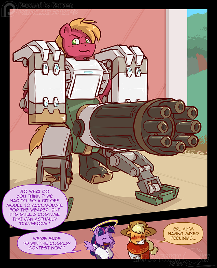 https://derpicdn.net/img/view/2016/10/13/1271867__twilight+sparkle_anthro_applejack_clothes_suggestive_comic_crossover_cosplay_big+macintosh_costume.png