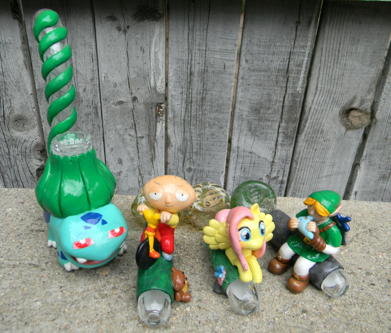 1264640 safe, artistdematteo art, fluttershy, bulbasaur, bong