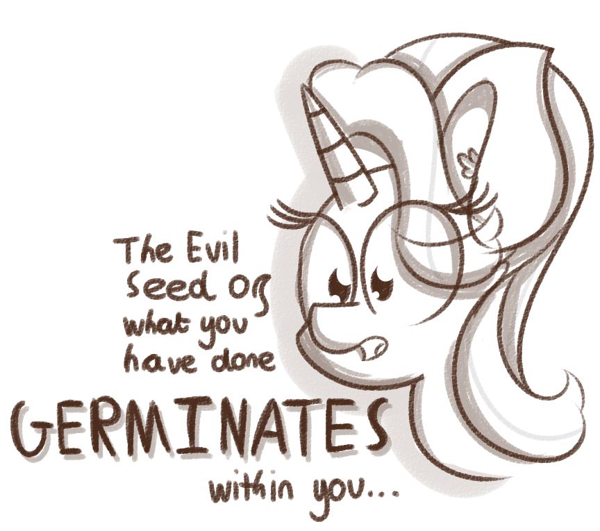 Even Now The Evil Seed Of What You've Done #1297316 - safe, artist:pastelhorses, starlight glimmer, dialogue, even