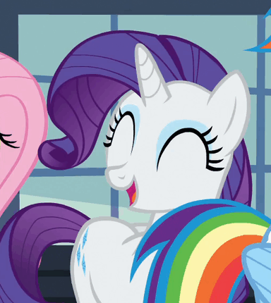 https://derpicdn.net/img/view/2016/2/6/1081417__safe_rainbow+dash_fluttershy_rarity_screencap_animated_laughing_games+ponies+play.gif