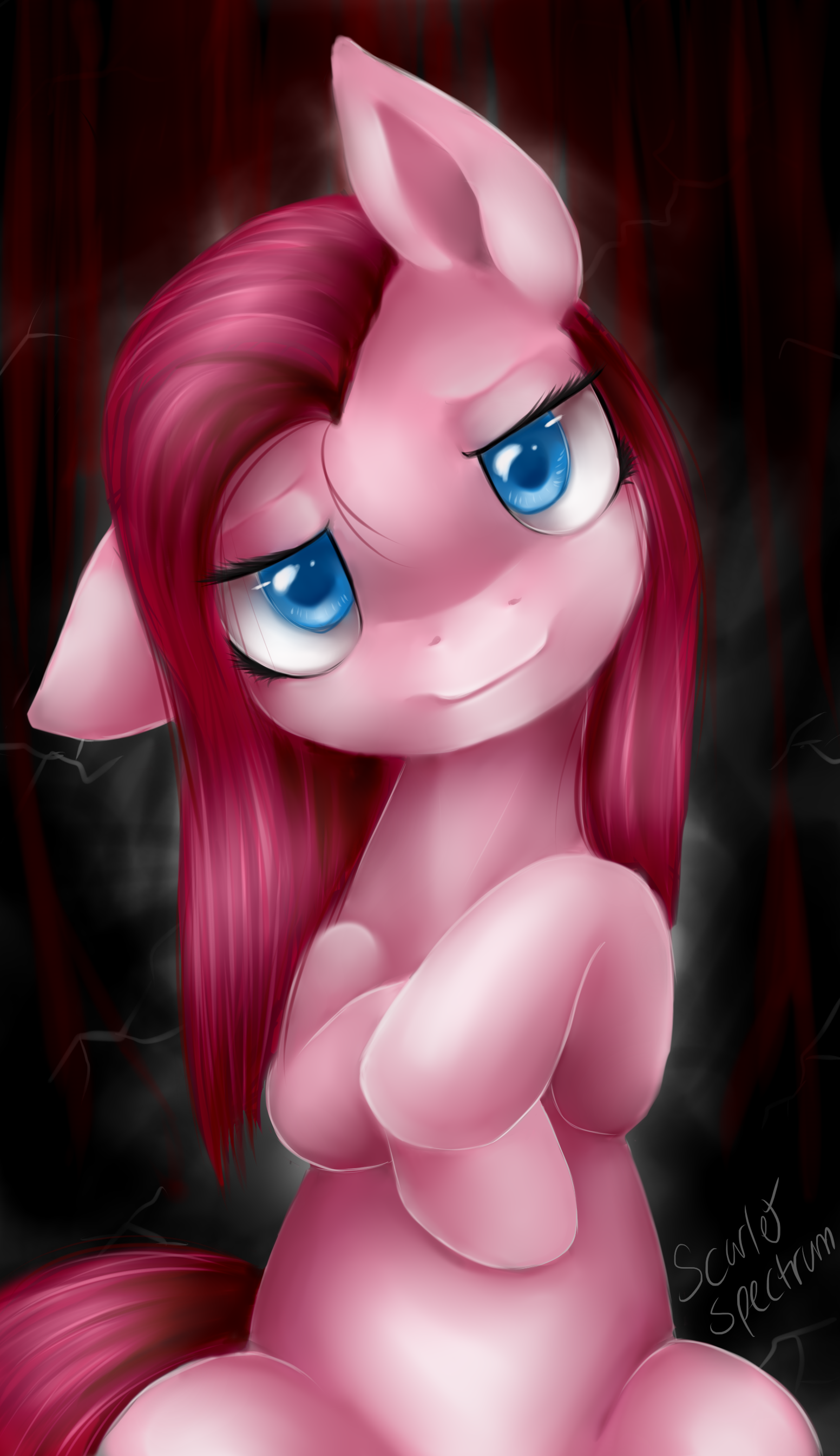 [Obrázek: 1132316__safe_solo_pinkie+pie_looking+at...ectrum.png]
