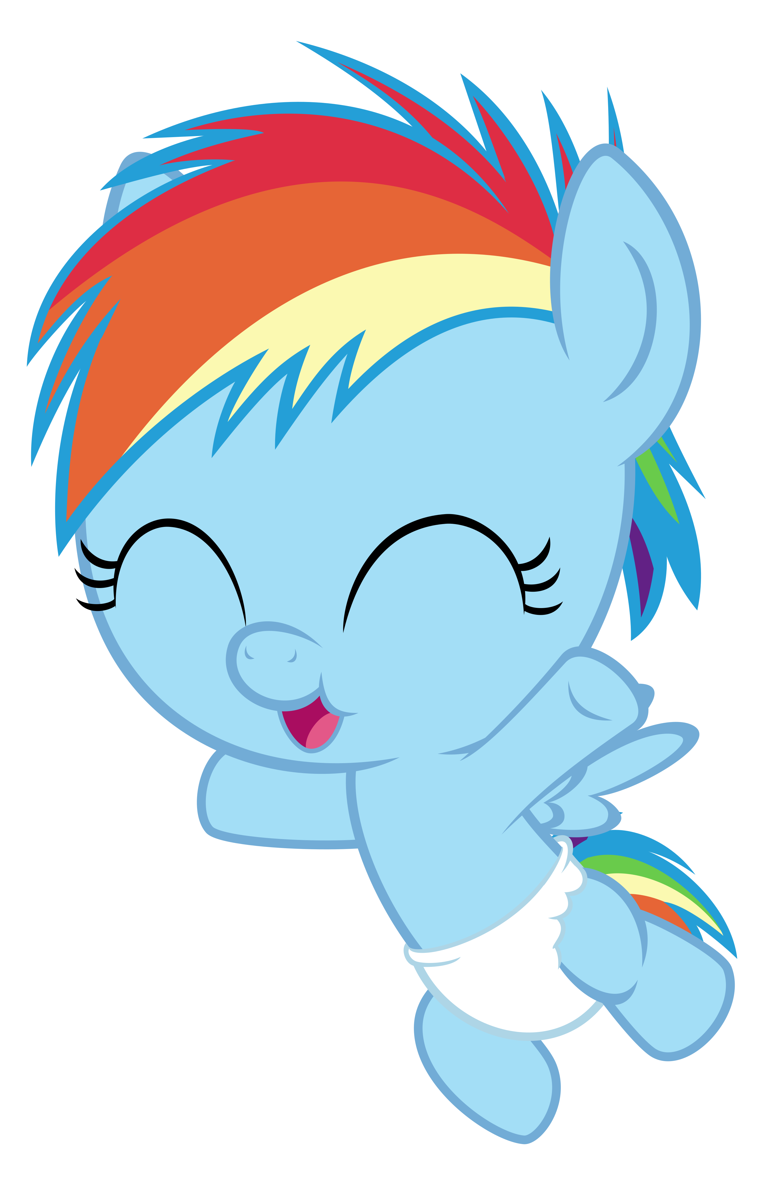 my little pony rainbow dash filly