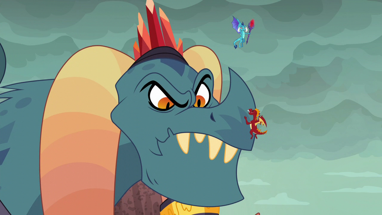 Safe Screencap Dragon Lord Torch Garble Princess Ember Dragon G Gauntlet Of