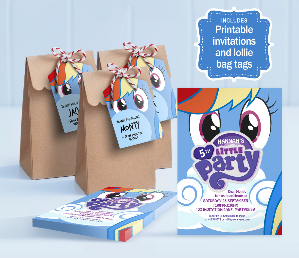 1140463 safe, rainbow dash, invitation, merchandise, party Derpibooru