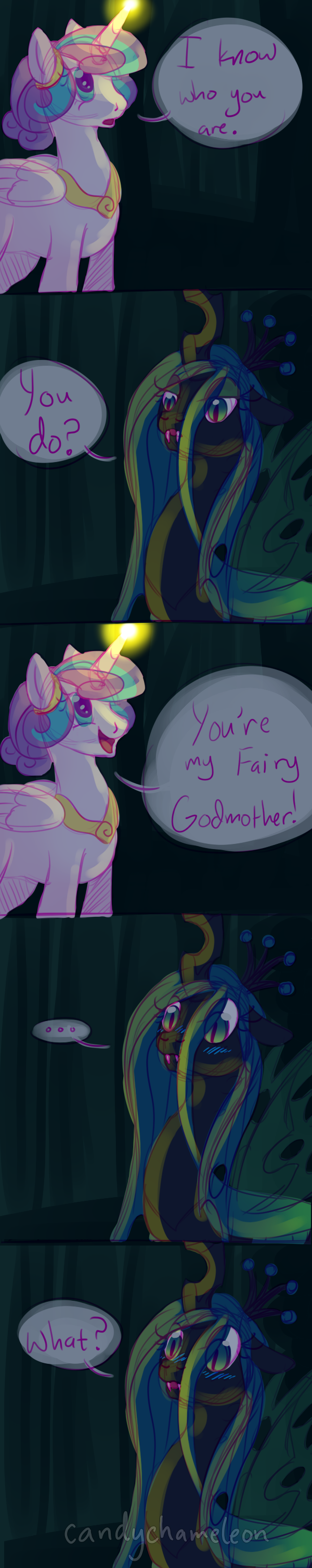 Funny Flurry heart & Chrysalis comic Queen Chrysalis's Changeling