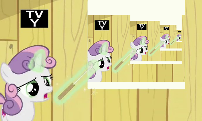 Recursion Tv #1128273 - safe, edit, edited screencap, screencap, sweetie belle, on ...