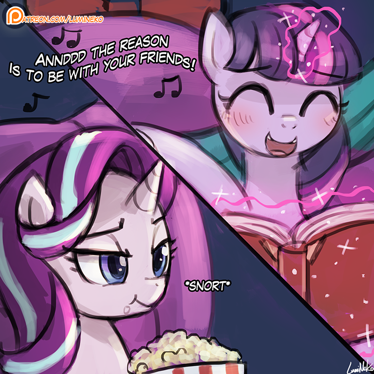 https://derpicdn.net/img/view/2016/5/16/1155698__safe_twilight+sparkle_princess+twilight_cute_open+mouth_magic_eyes+closed_book_food_starlight+glimmer.png