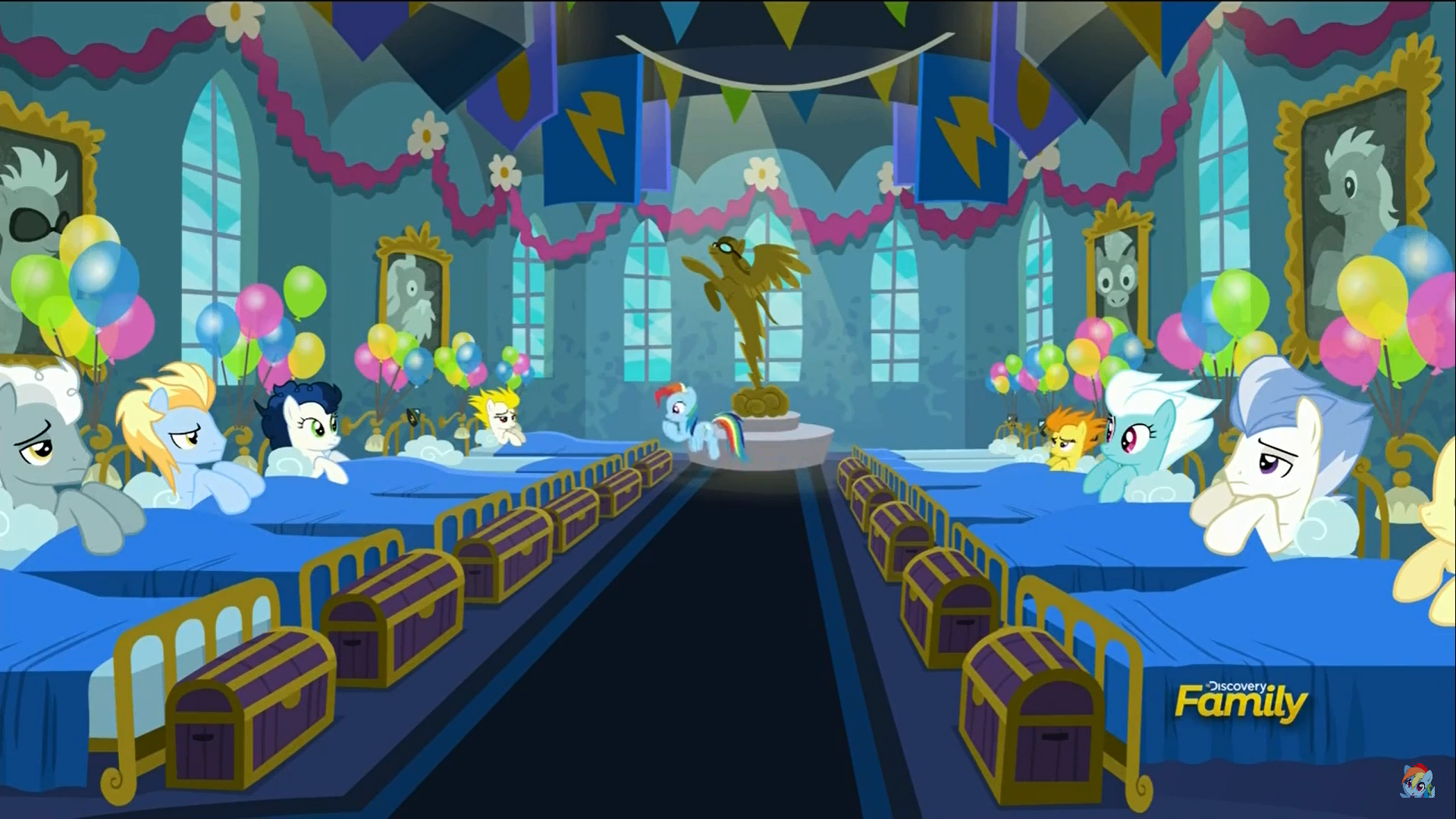 #1149293 - barracks, bed, behaving like pinkie pie, blaze 