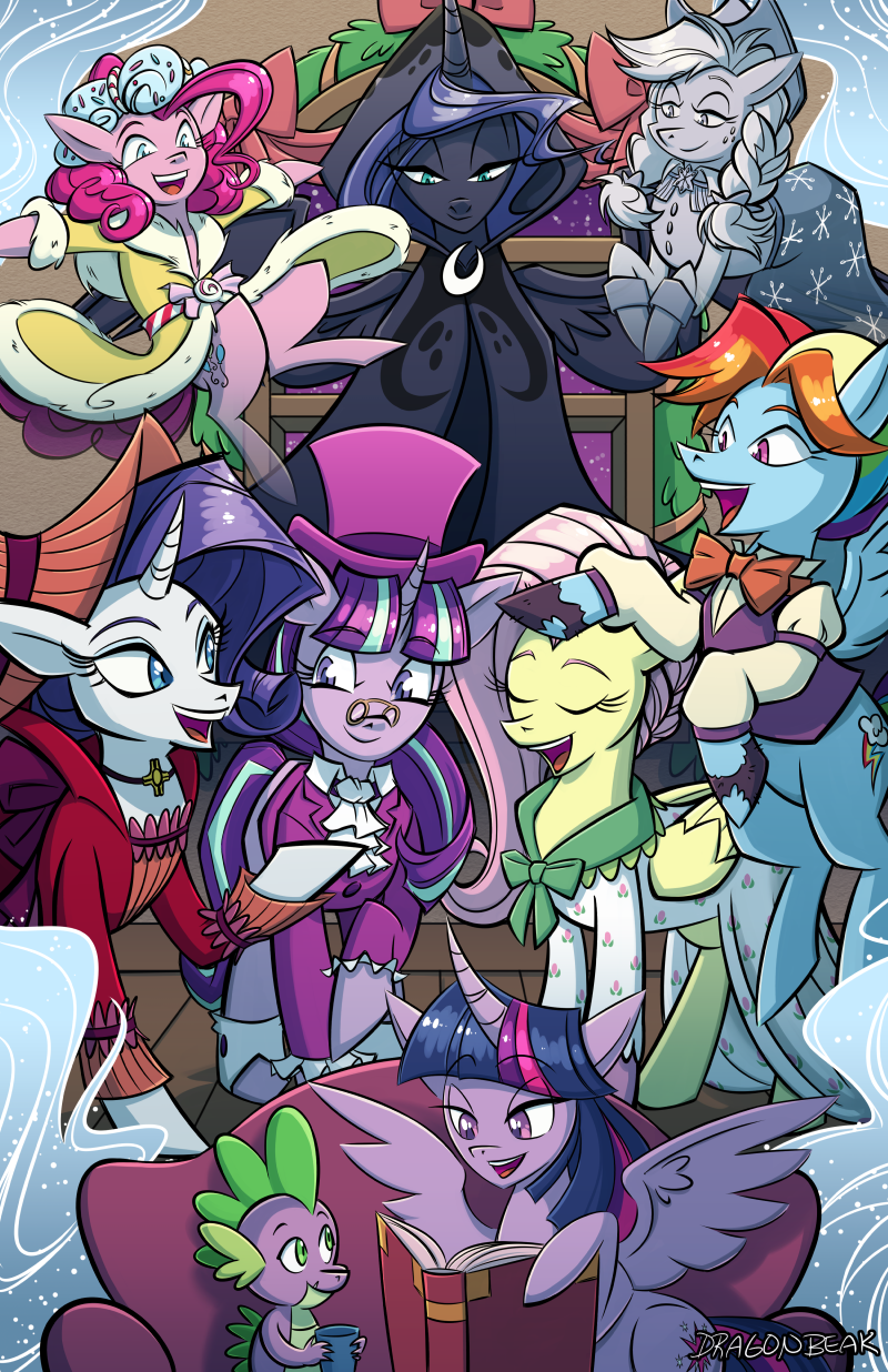#1175008 - safe, artist:dragonbeak, applejack, flutterholly, fluttershy ...