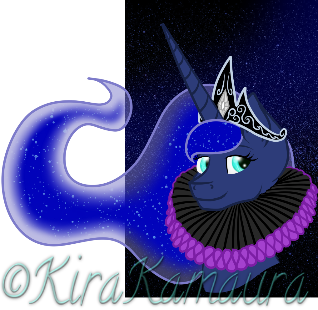 #1186869 - safe, artist:kirakamaura, princess luna, g4, clothes, collar ...