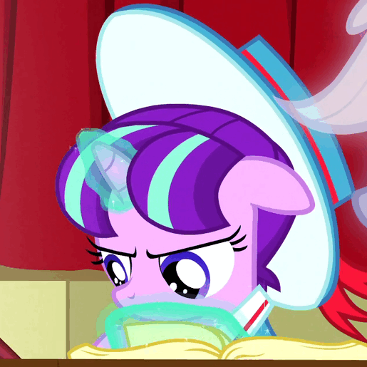 1206453__safe_screencap_applejack_snowfall+frost_spirit+of+hearth%27s+warming+past_starlight+glimmer_a+hearth%27s+warming+tail_-colon-%3C_animated_book.gif