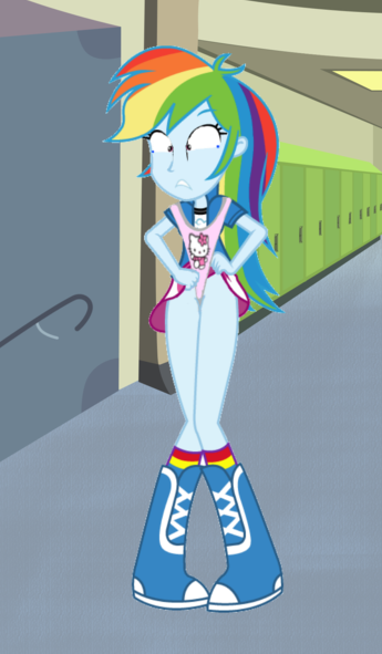 1192838 Suggestive Artist Lokirofrorikstead Rainbow Dash Human